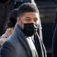 “Empire” actor Jussie Smollett arrives at the Leighton Criminal Courts Building for day seven of his trial on December 8, 2021 in Chicago, Illinois.